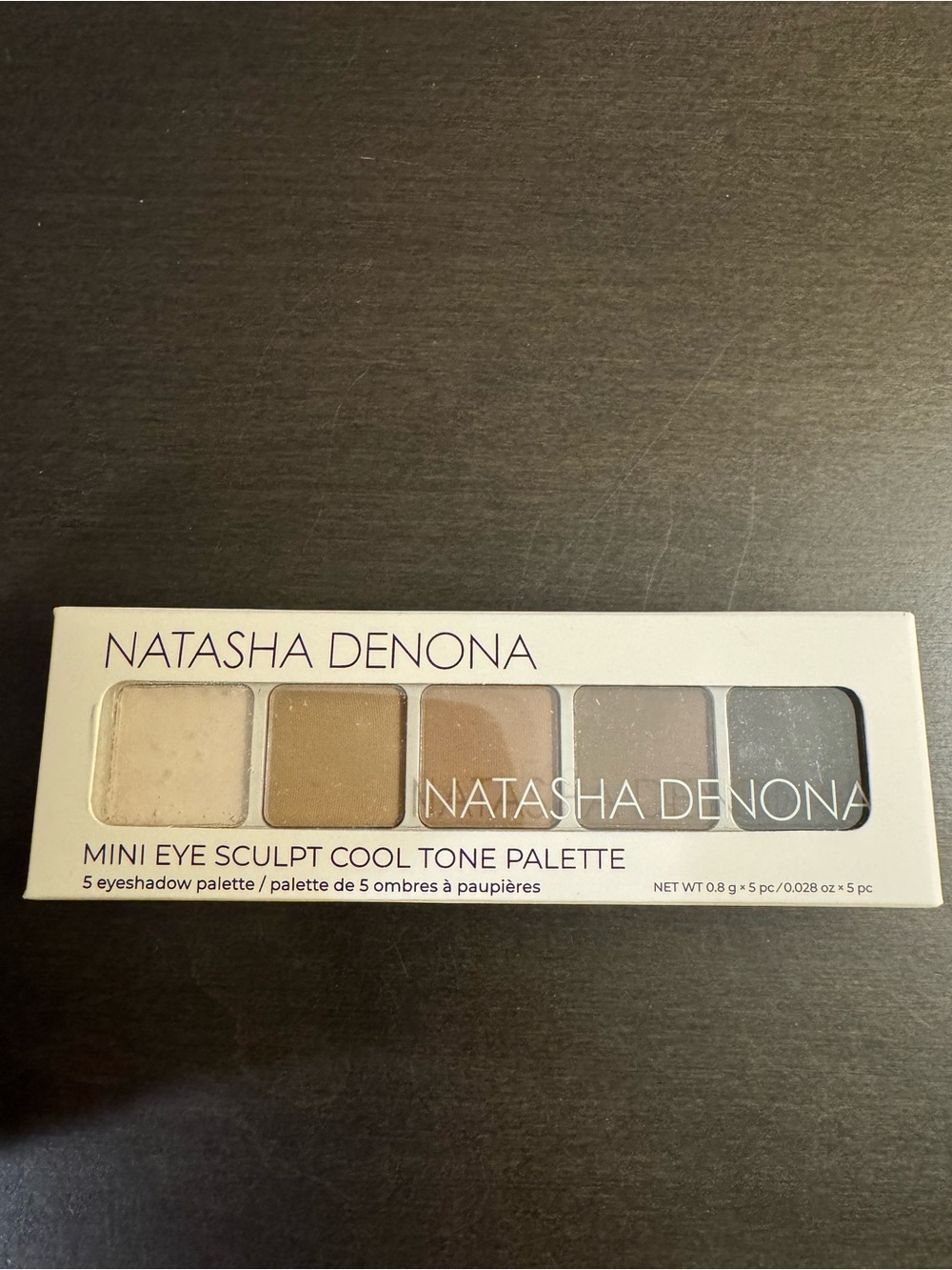 Natasha Denona Mini Eye Sculpt Pallete Cool 5 Shades  .8 g .028 oz NIB